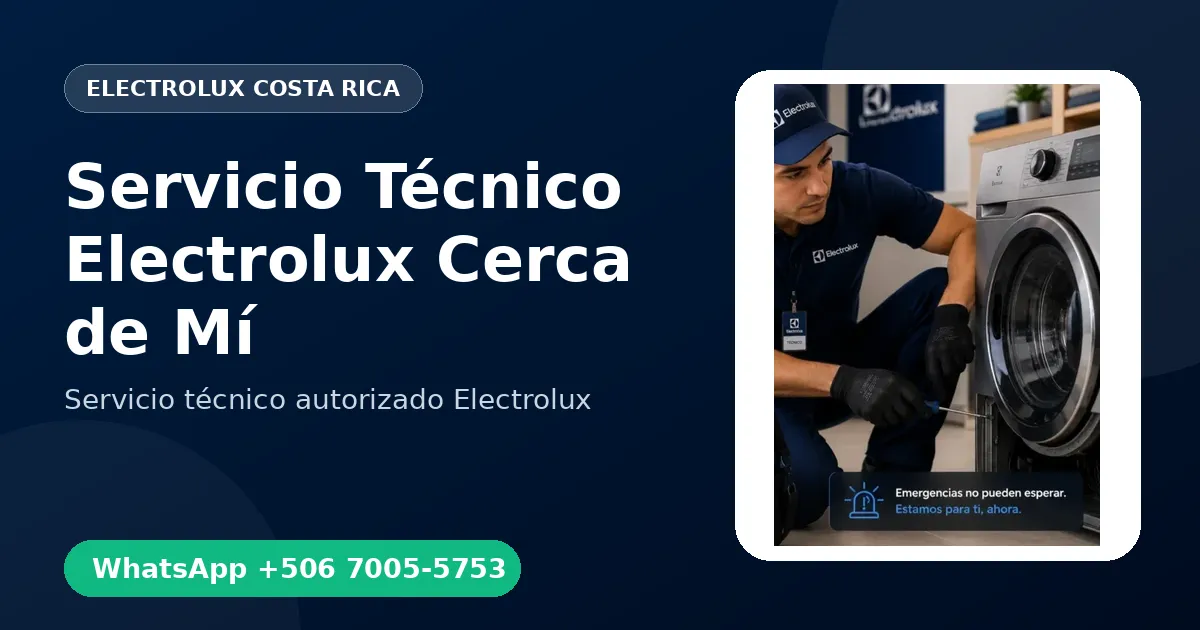 Servicio Técnico Electrolux Cerca de Mí en Costa Rica
