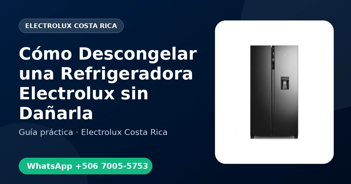 Cómo Descongelar una Refrigeradora Electrolux sin Dañarla