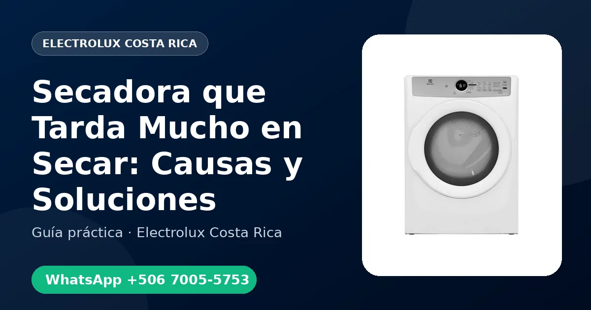 Secadora que Tarda Mucho en Secar: Causas y Soluciones