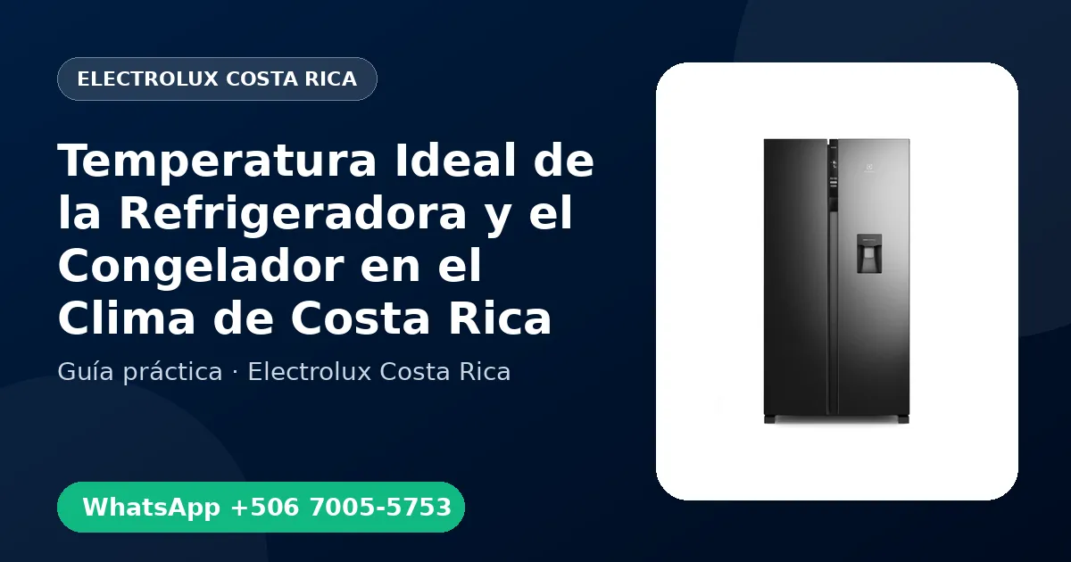Temperatura Ideal de la Refrigeradora y el Congelador en el Clima de Costa Rica