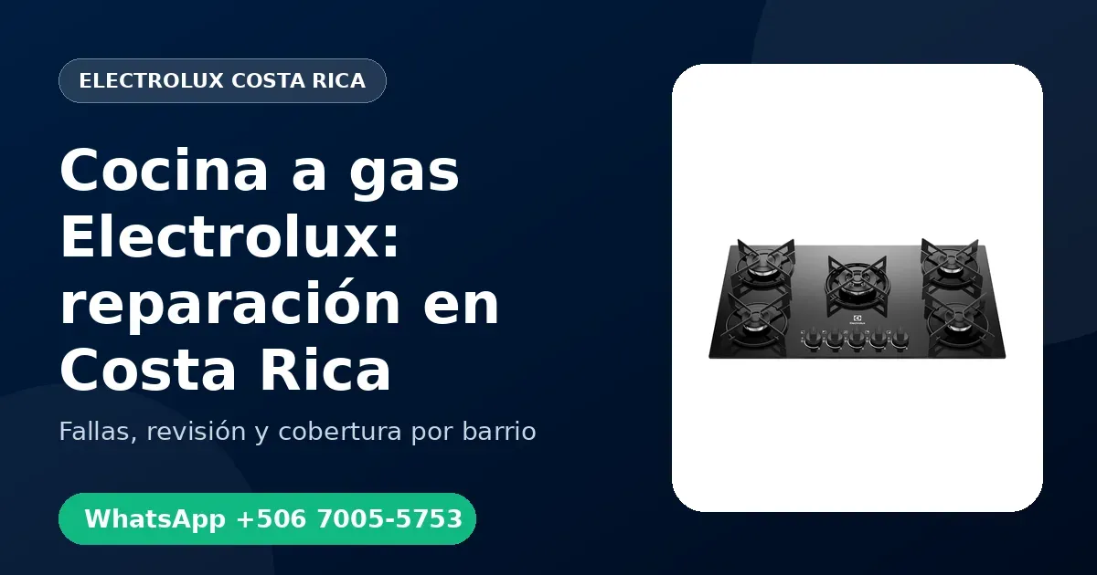 Cocina a gas Electrolux en Santa Ana