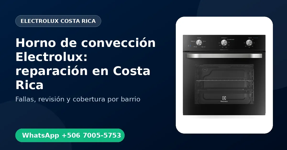 Horno de convección Electrolux en Jacó