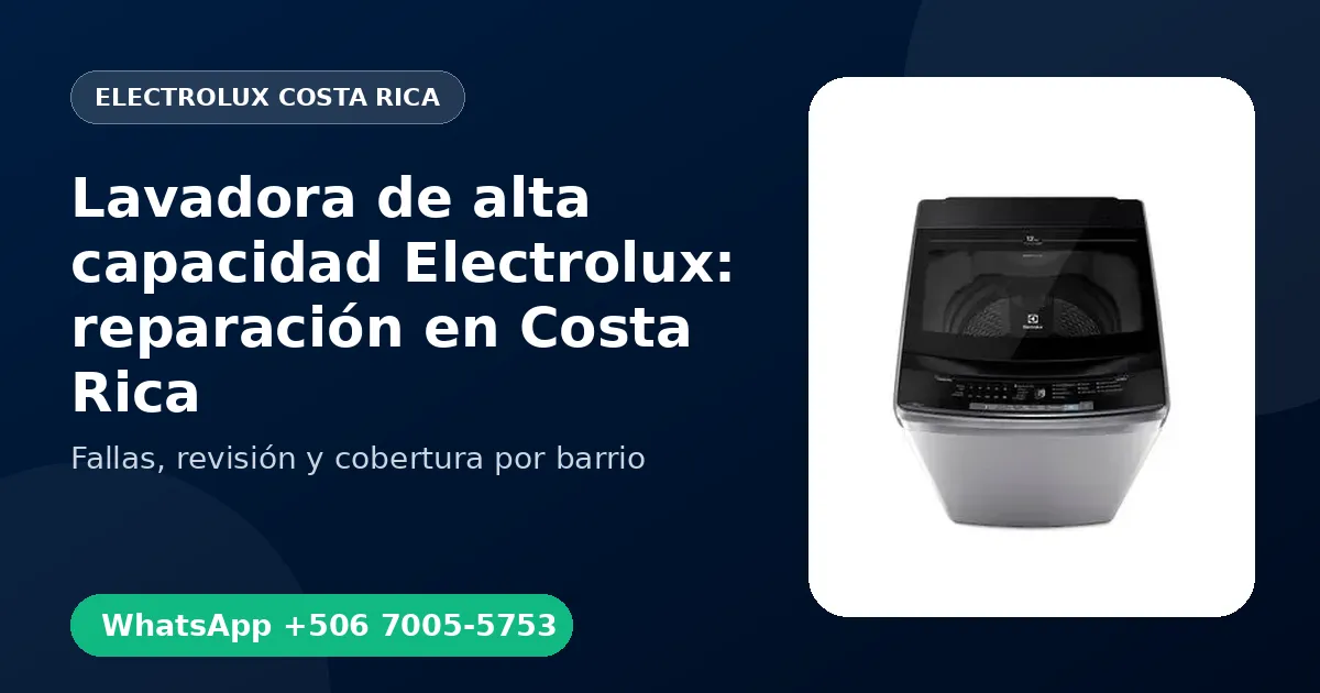 Lavadora de alta capacidad Electrolux en Pavas