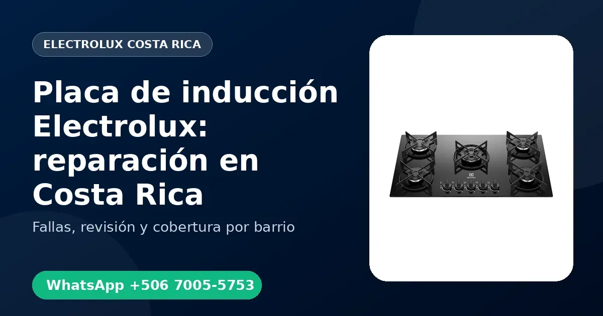 Placa de inducción Electrolux en Barva