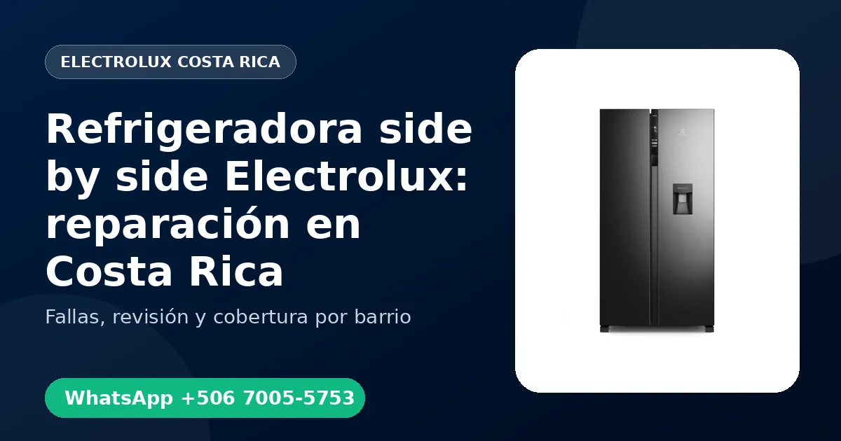 Refrigeradora side by side Electrolux en Hatillo