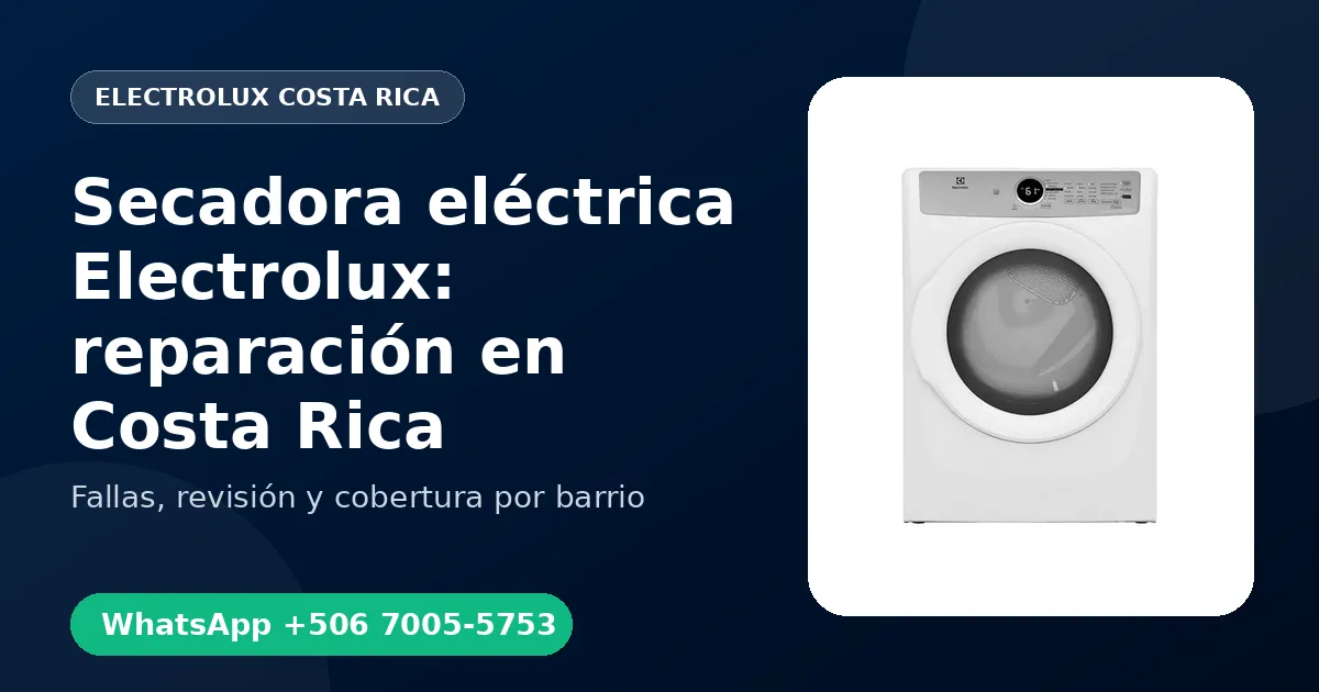 Secadora eléctrica Electrolux en Hatillo