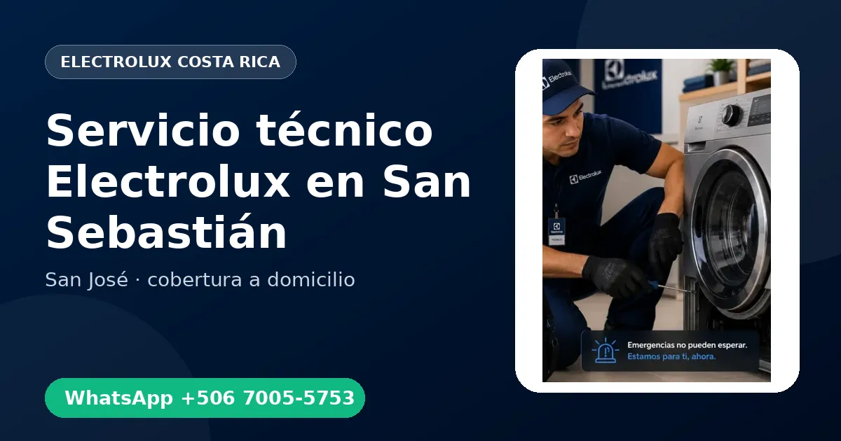 Mantenimiento Electrolux en San Sebastián